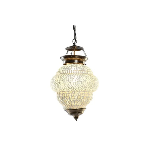 Ceiling Light DKD Home Decor White Metal Crystal 25 W 23 x 23 x 33 cm - Декорация и Осветление<<<Дом