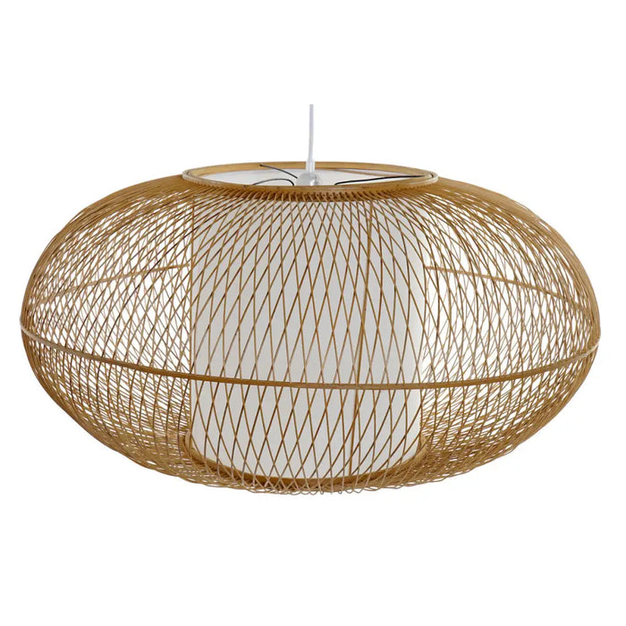 Ceiling Light DKD Home Decor White Natural Bamboo 40 W 83 x 83 x 40 cm - Декорация и Осветление<<<Дом