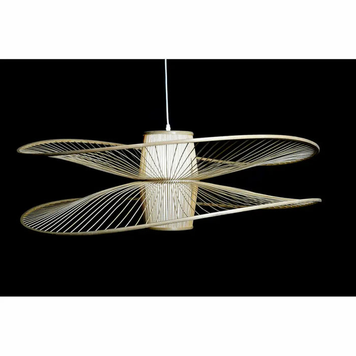 Ceiling Light DKD Home Decor White Natural Bamboo 50 W 100 x 100 x 32 cm - Декорация и Осветление<<<Дом