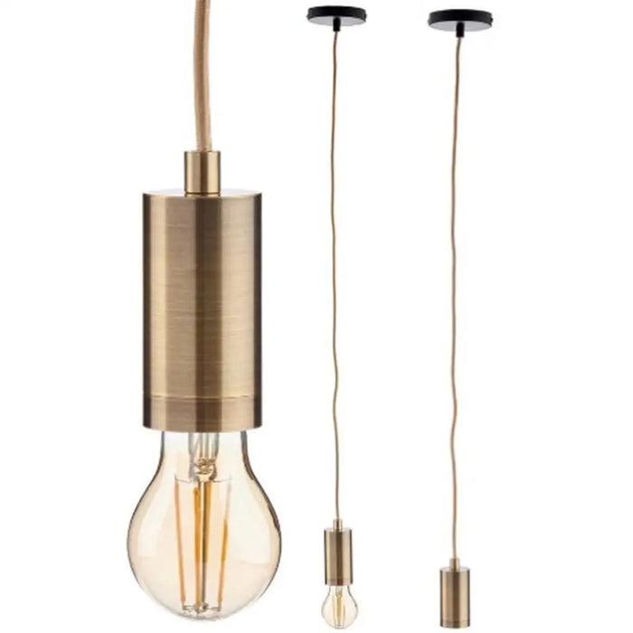 Ceiling Light Gift Decor Golden 60 W (6 Units) - Декорация и Осветление<<<Дом Градина<<<BigBuy&&&Лампи<<<Декорация и