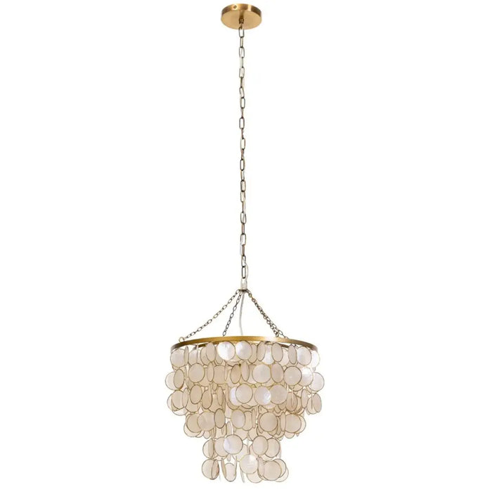 Ceiling Light Home ESPRIT Beige Golden Metal Mother of pearl 50 W 40 x 40 x 48 cm - Декорация и Осветление<<<Дом