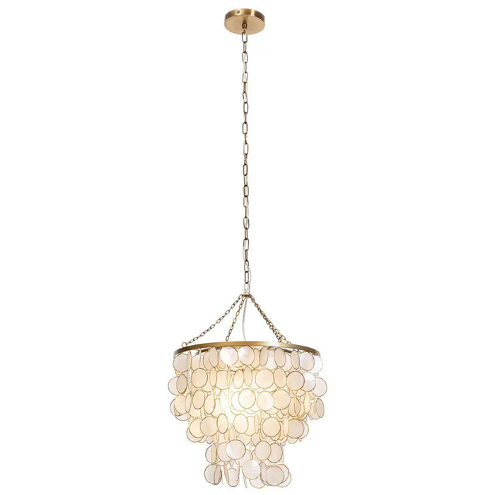 Ceiling Light Home ESPRIT Beige Golden Metal Mother of pearl 50 W 40 x 40 x 48 cm - Декорация и Осветление<<<Дом