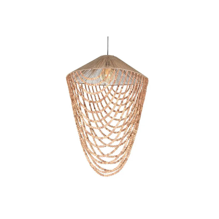 Ceiling Light Home ESPRIT Light brown Jute Wood 67 x 67 x 100 cm - Декорация и Осветление<<<Дом