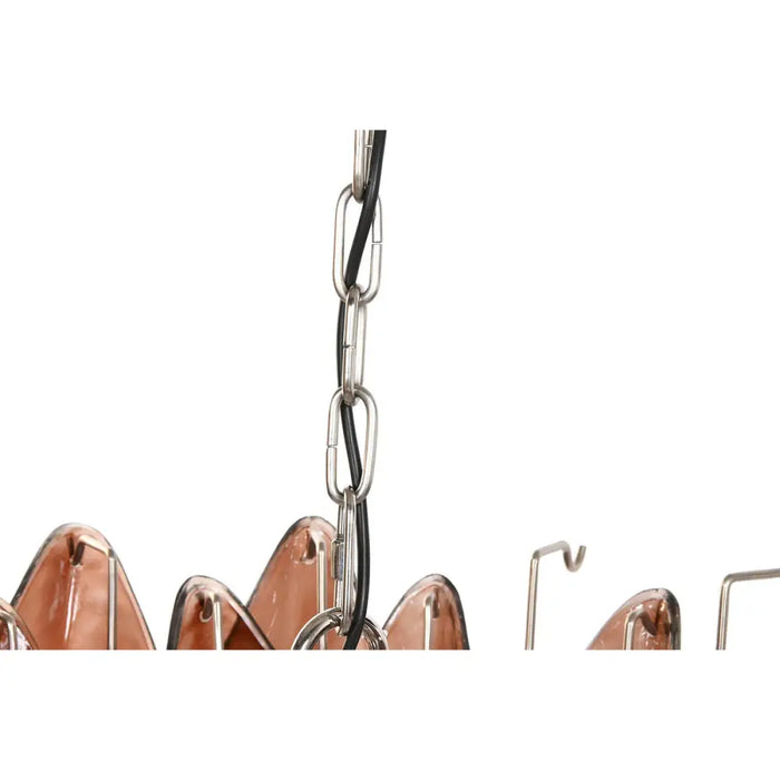 Ceiling Light Home ESPRIT Brown Silver Crystal Steel 25 W 80 x 80 x 80 cm - Декорация и Осветление<<<Дом