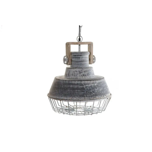 Ceiling Light Home ESPRIT Grey Wood Metal Iron 25 W 39 x 39 x 45 cm - Декорация и Осветление<<<Дом