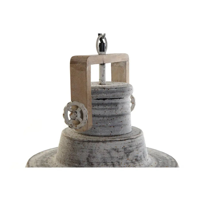 Ceiling Light Home ESPRIT Grey Wood Metal Iron 25 W 39 x 39 x 45 cm - Декорация и Осветление<<<Дом