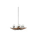 Ceiling Light Home ESPRIT Iron Teak 130 X 130 X 35 cm - Декорация и Осветление<<<Дом