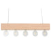 Ceiling Light Home ESPRIT White Black Light brown Wood 50 W 80 x 10 x 30 cm - Декорация и Осветление<<<Дом