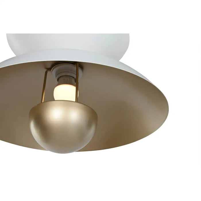 Ceiling Light Home ESPRIT White Golden Metal 50 W 36 x 36 x 22 cm - Декорация и Осветление<<<Дом