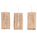 Ceiling Light Home ESPRIT White Natural Eucalyptus wood 50 W 20 x 20 x 40 cm - Декорация и Осветление<<<Дом