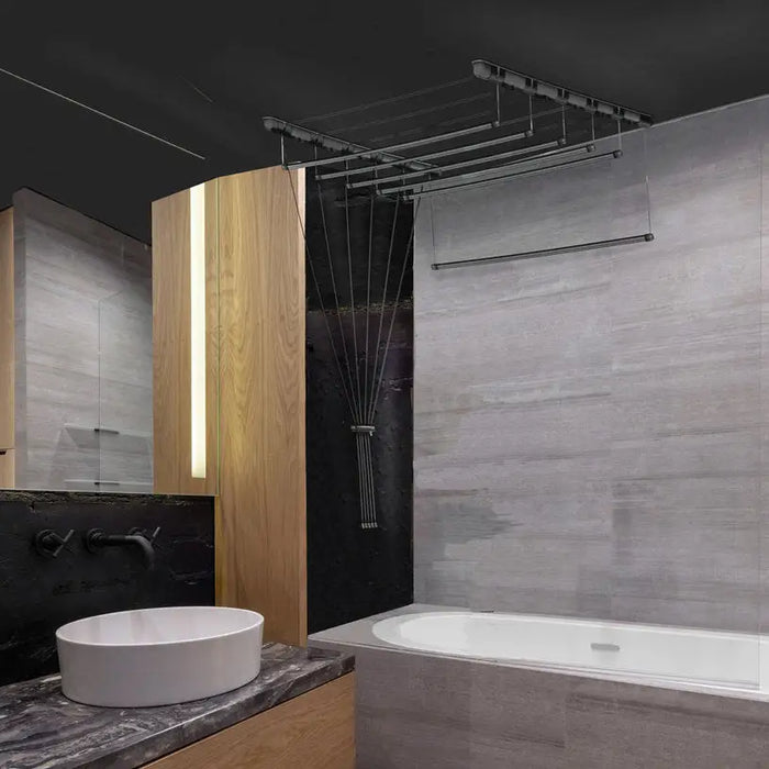 CEILING SPACE CLOTHES DRYER 2 M 6 POSITIONS SEPIO - Простори и сушилници<<<Домашни потреби<<<Кухня<<<Praktiker