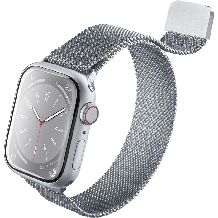 Stainless steel strap with magnetic clasp CELLULAR LINE for Smart Watch APPLE 42/44/45/49 mm - Silver