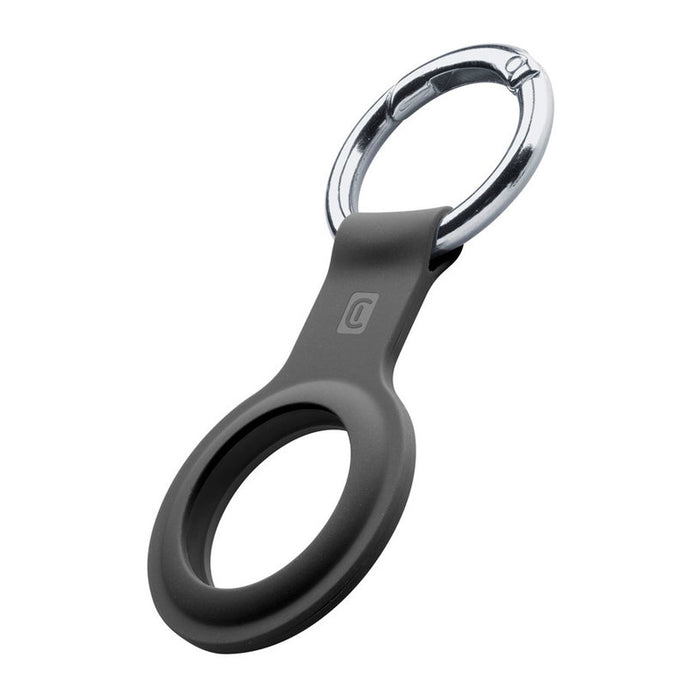 SILICONE KEY RING FOR AIRTAG BLACK