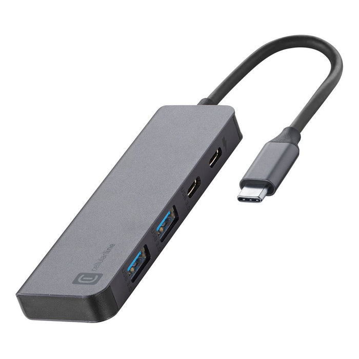 HUB STARTER USB-C 4 PORTS 100W GRAY