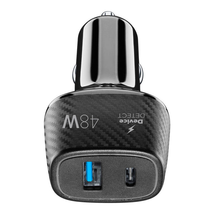 CHARGER 12V USB USB-C 30W + 18W BLACK