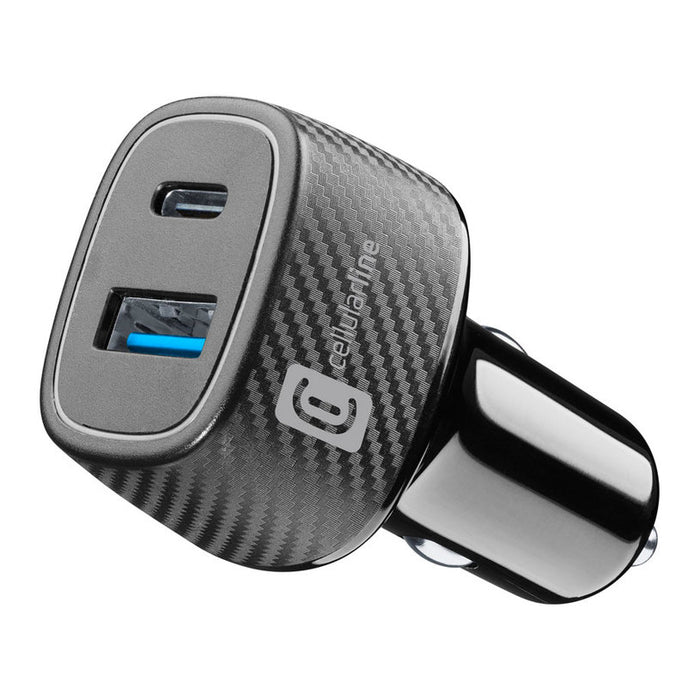 CHARGER 12V USB USB-C 30W + 18W BLACK