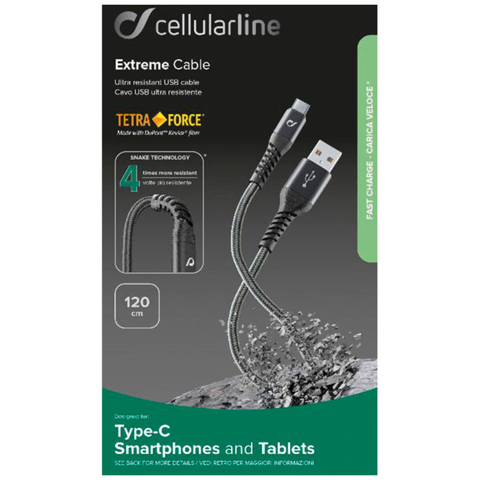 CABLE TETRA FORCE USB-A TO USB-C 1.2 m