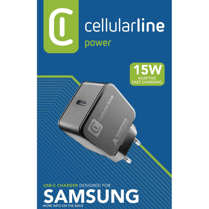 CHARGER 220V 15W TYPE-C BLACK SAMSUNG Adaptive Fast Charging