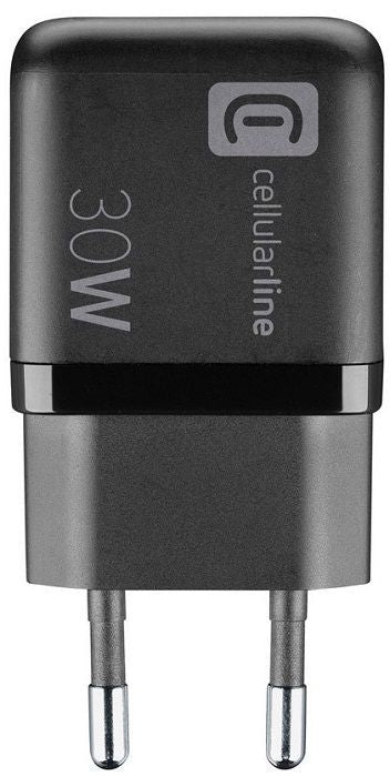 CHARGER 220V 30W PD GAN USB+TYPE-C BK^