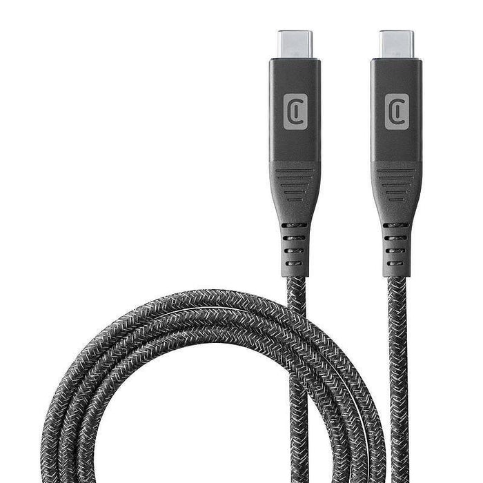 Cable Cellularline USB-C to USB-C 5A, 10 Gbps, 100W, 1 m, black