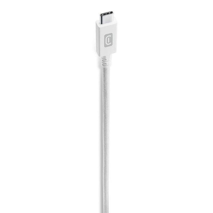 Cable Cellularline USB-C to USB-C 5A, 10 Gbps, 100W, 1.5 m, white