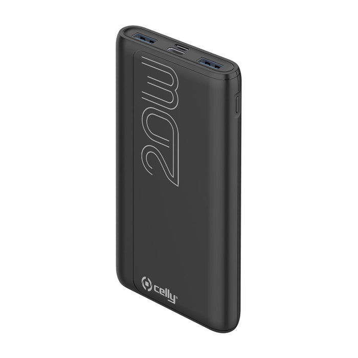 EXTERNAL BATTERY CELLY 10000 mAh 20W EVO BLACK
