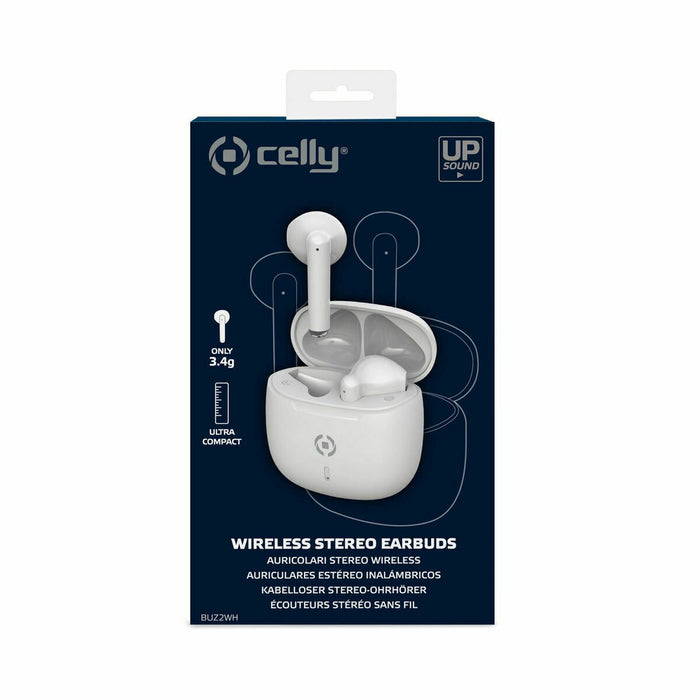 Bluetooth Headset with Microphone Celly BUZ2 White