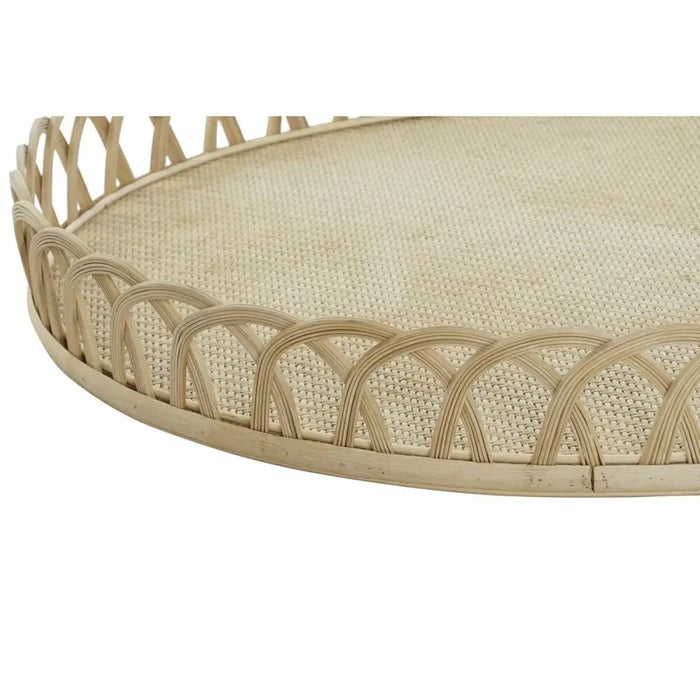 Centerpiece DKD Home Decor Brown Bamboo 8 cm 58 x 58 x 9 cm (3 Pieces) - Декорация и Осветление<<<Дом