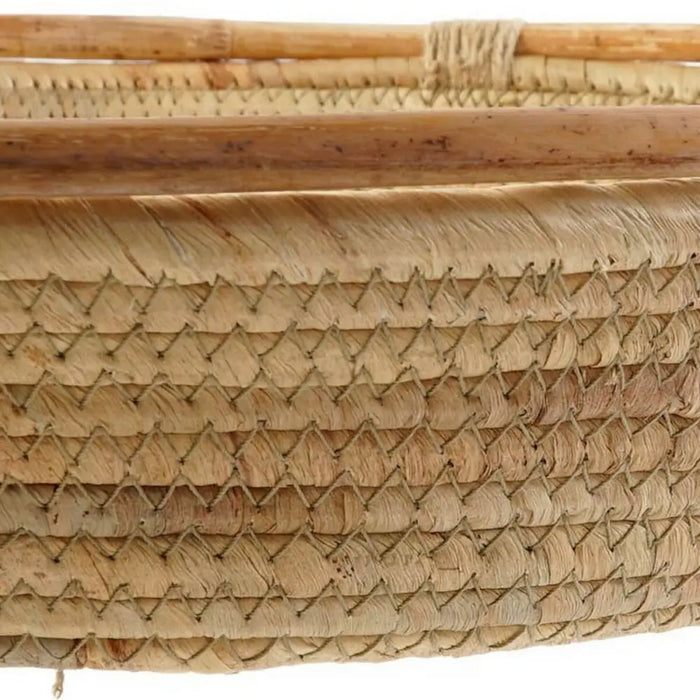 Centerpiece DKD Home Decor Brown Rushes 42 x 42 x 8 cm - Декорация и Осветление<<<Дом Градина<<<BigBuy&&&Украса за