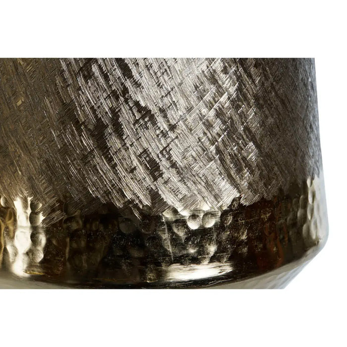 Centerpiece DKD Home Decor Golden Silver Aluminium 19 x 19 x 20 cm (2 Units) - Декорация и Осветление<<<Дом