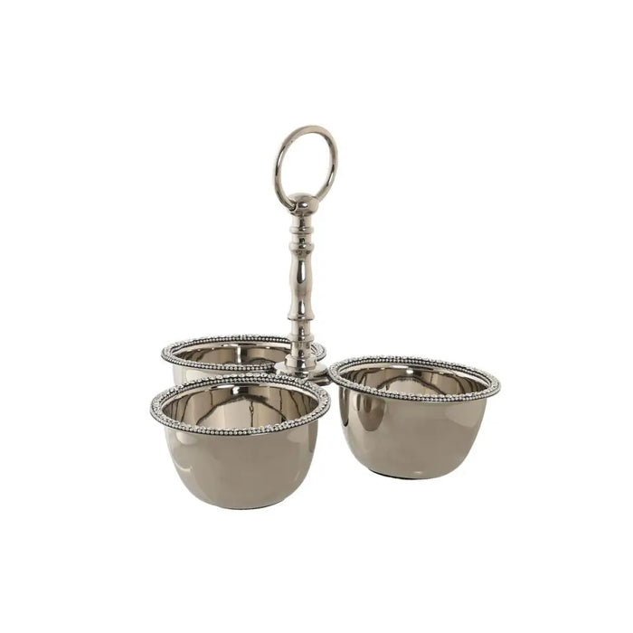 Centerpiece DKD Home Decor Silver Acrylic Aluminium 24 x 24 x 18 cm - Декорация и Осветление<<<Дом