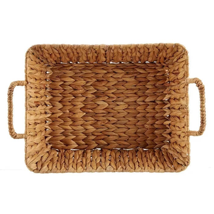 Centerpiece Gift Decor Brown Metal Water hyacinth 40 x 16 x 28,5 cm 42 x 16 x 28,5 cm (12 Units) - Декорация и