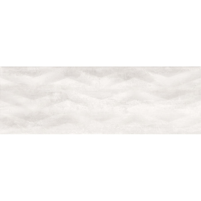 TILE DECOR CERAMICA COLOR SPECTRE WHITE AXIS 25X75 CM