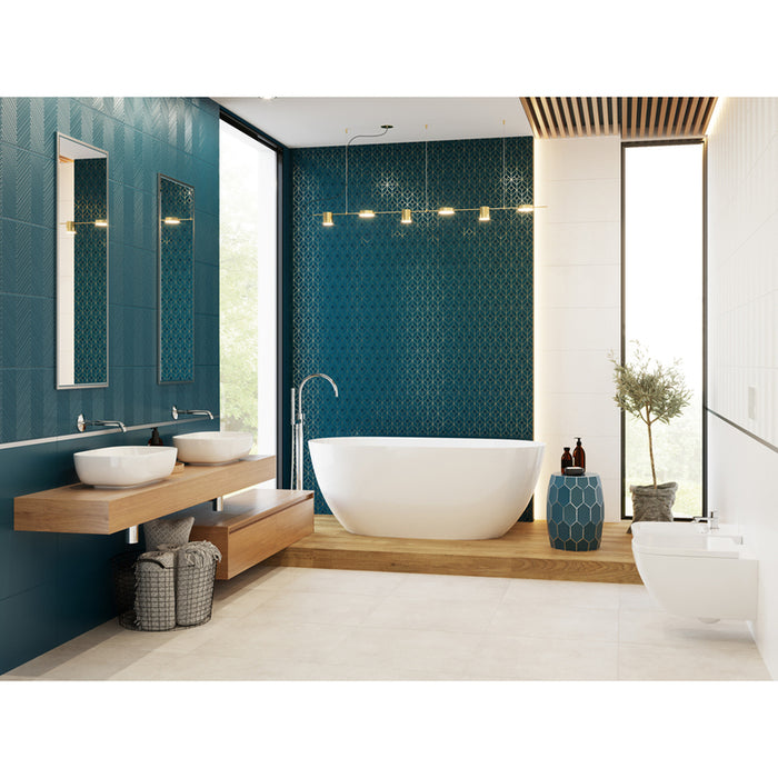 DECOR CERAMICA COLOR BLUE MAT 30X60 CM