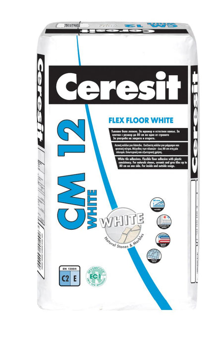 TILE ADHESIVE CERESIT CM 12 FLEX WHITE