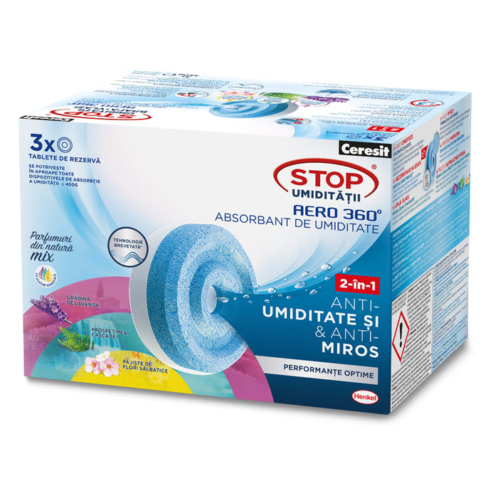 STOP MOISTURE TABLETS 3X450 G MIX AROMAS CERESIT STOP MOISTURE