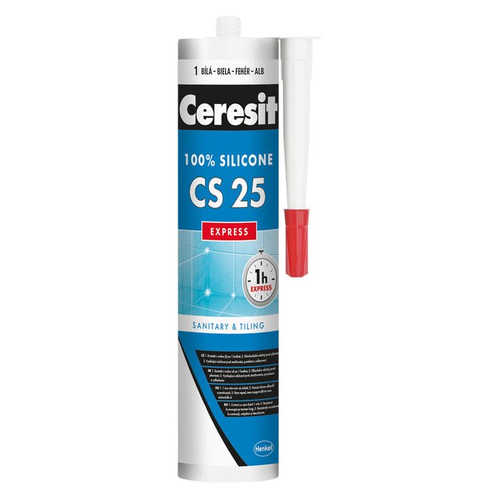 SANITARY SILICONE TRANSPARENT CERESIT CS 25 EXPRESS
