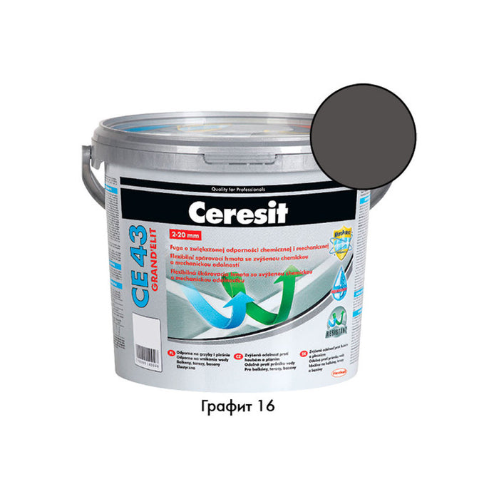 GROUTING MIXTURE CERESIT CE 43 GRAPHITE, 16