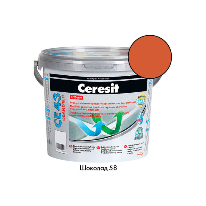 GROUTING MIXTURE CERESIT CE 43 CHOCOLATE 5KG
