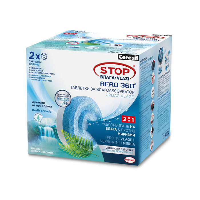 STOP MOISTURE TABLETS 2X450 G AROMAS FROM NATURE WATERFALL CERESIT STOP MOISTURE 2 PCS