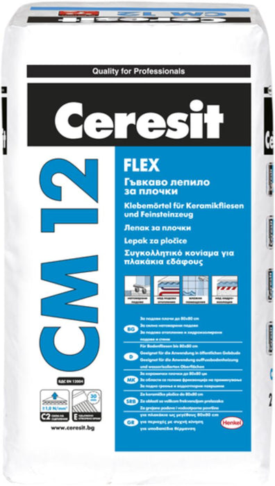 TILE ADHESIVE CERESIT CM 12 GRAY