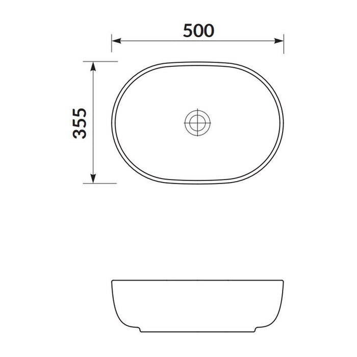 CERSANIT MODUO OVAL WASHBASIN