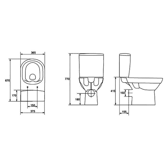 MONOBLOCK COMPACT NEW CLEANON CERSANIT K35-036