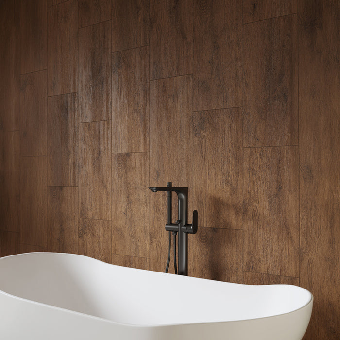 PORCELAIN TILE CERSANIT NUTSHELL CHOCOLATE MATT 29.8X5