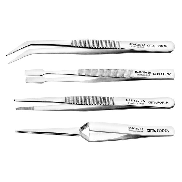 SET OF TWEEZERS 4 PIECES CETA-FORM H40-R04