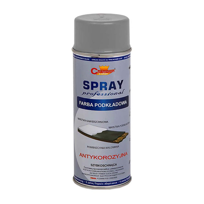 SPRAY PRIMER FOR METAL GRAY 400ML CHAMPION COLOR