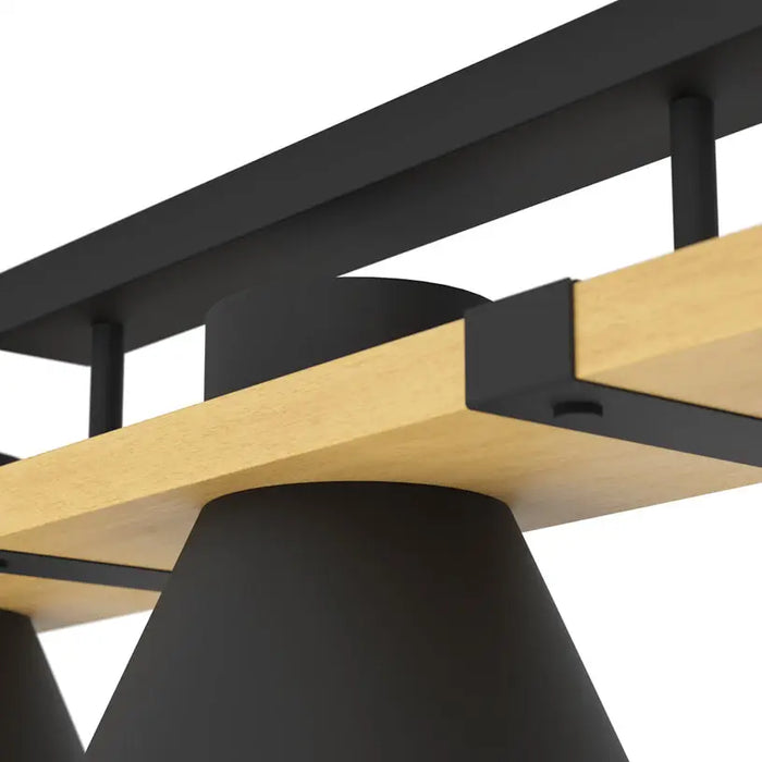 CHANDELIER 3XE27 BLACK EGLO MACCLES - Полилеи<<<Вътрешно осветление<<<Мебели и интериор<<<Praktiker