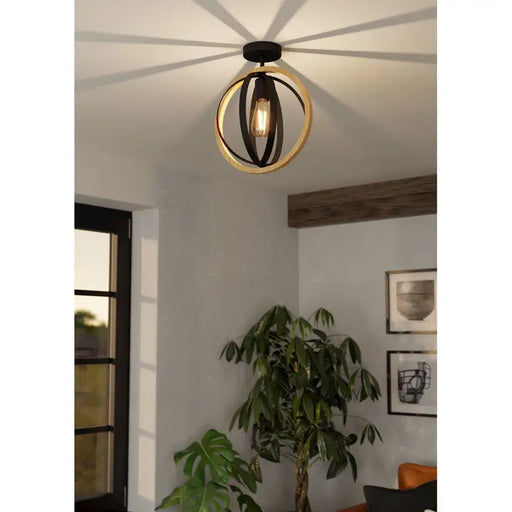 CHANDELIER E27 BLACK EGLO BASILDON - Полилеи<<<Вътрешно осветление<<<Мебели и интериор<<<Praktiker