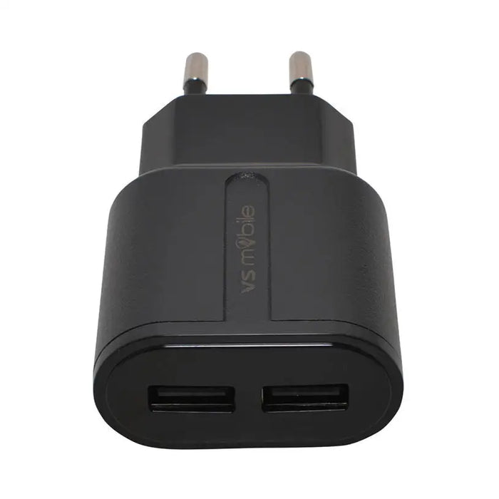 CHARGED FROM EL. VSMOBILE NETWORK 220V 2.4A 2xUSB-A + 1m TYPE-C - Зарядни устройства<<<Батерии и