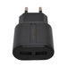 CHARGED FROM EL. VSMOBILE NETWORK 220V 2.4A 2xUSB-A + 1m TYPE-C - Зарядни устройства<<<Батерии и